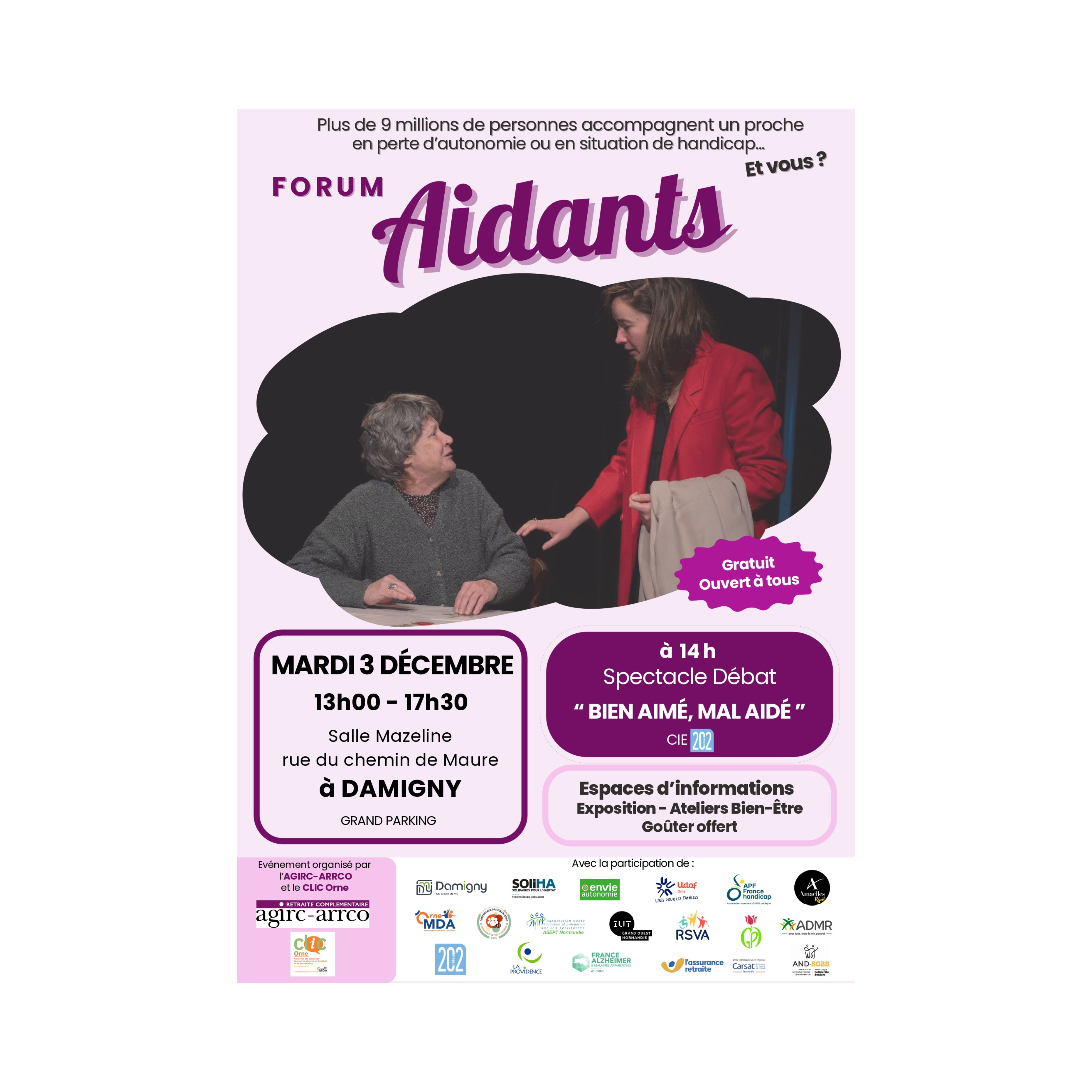 Affiche - Forum des aidants Damigny