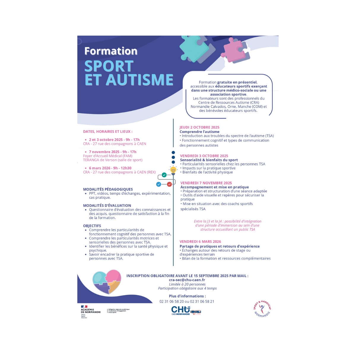 Formation Sport et Autisme