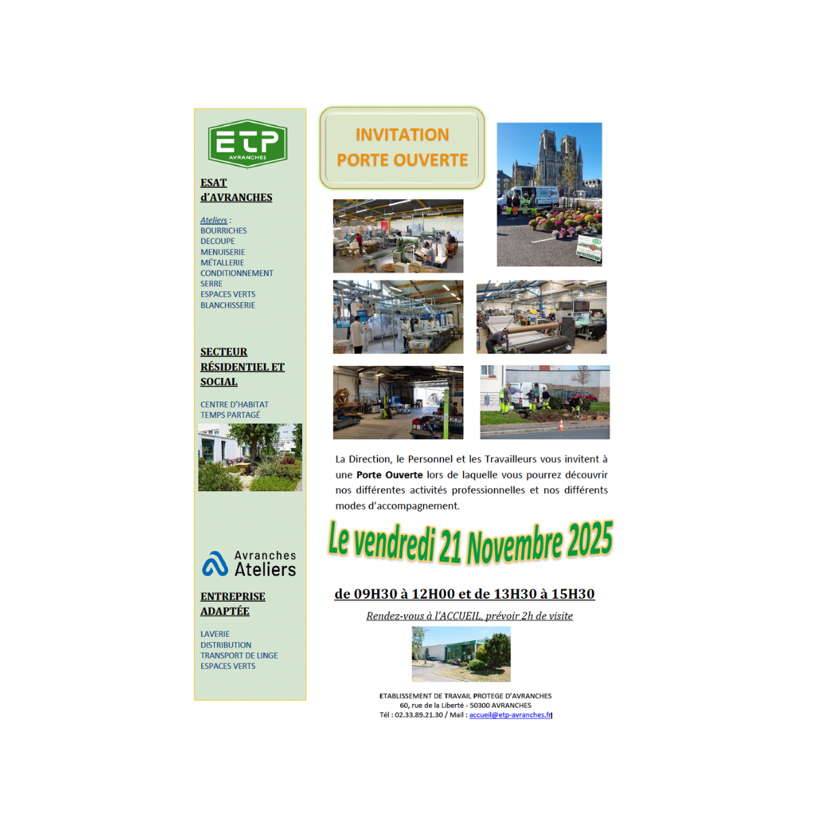 Portes Ouvertes ETP Avranches