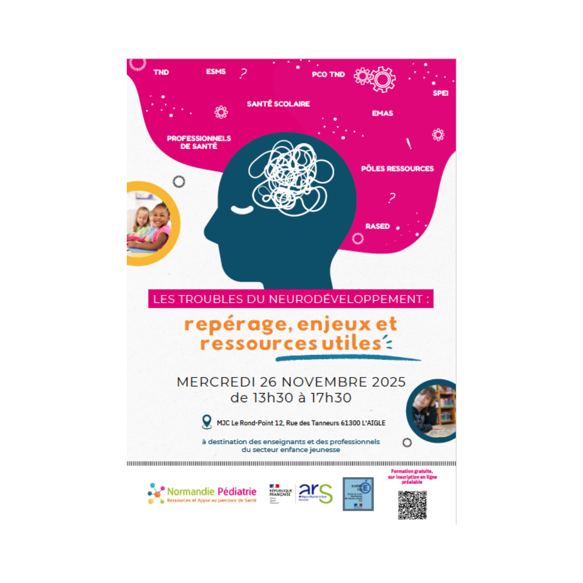 Journée départementale « Les troubles du neurodéveloppement : repérage, enjeux et ressources utiles »