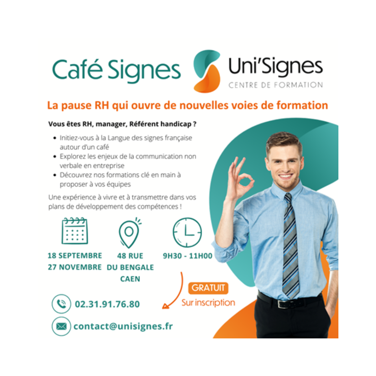Café Signes – Sensibilisation des entreprises à la Langue des Signes Française